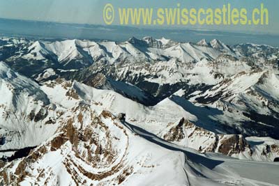 Glacier de Tsanfleuron et ses pistes de skis