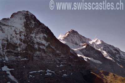 L'Eiger, le Mönch, la Jungfrau