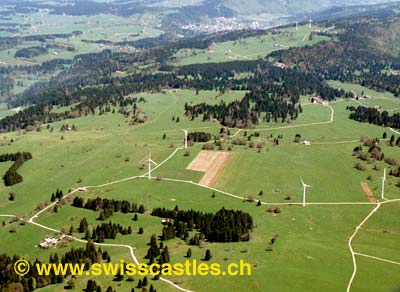 Le Mont Crosin et ses éoliennes