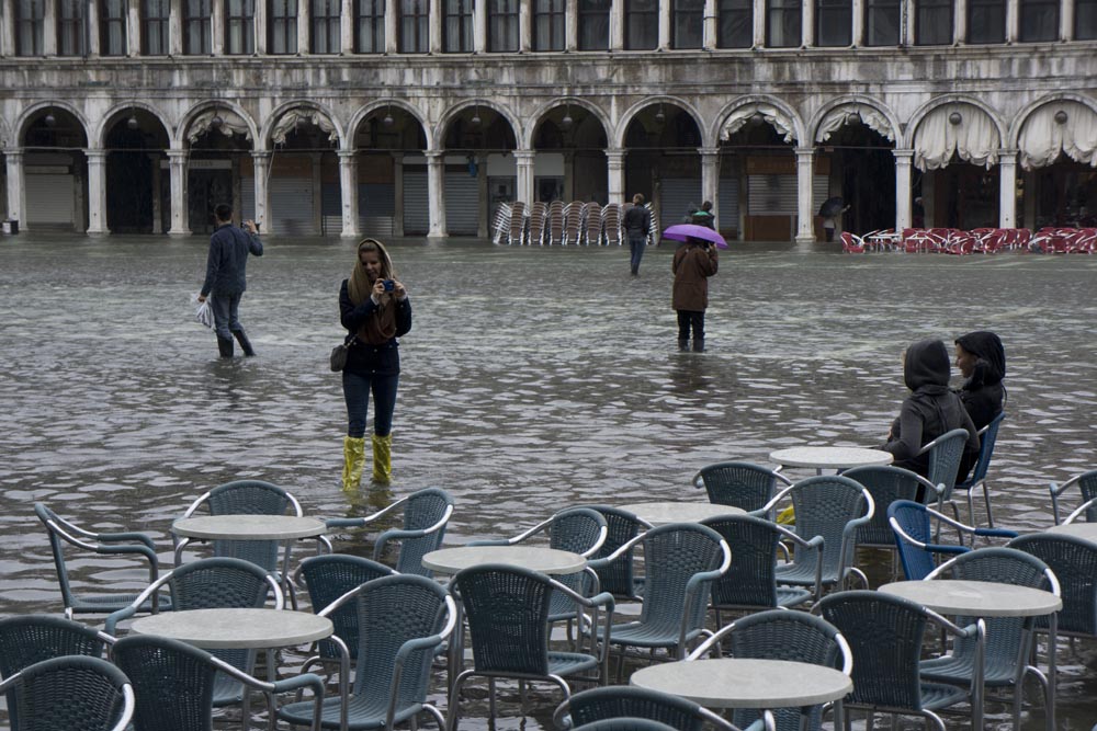 Venise, La place Saint Marc sous l'eau